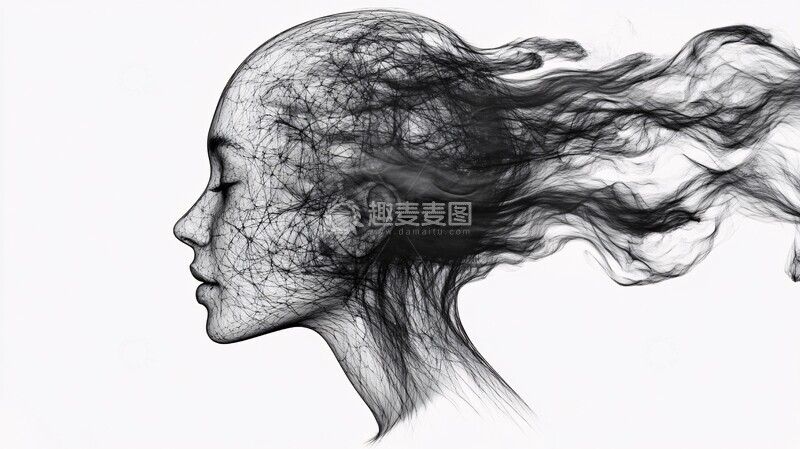高清大图下载【趣麦麦图】神经网络人像1