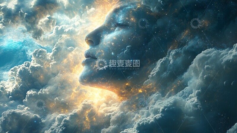 高清大图下载【趣麦麦图】人类意识数字宇宙