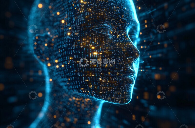 高清大图下载【趣麦麦图】数字流中的人工智能2