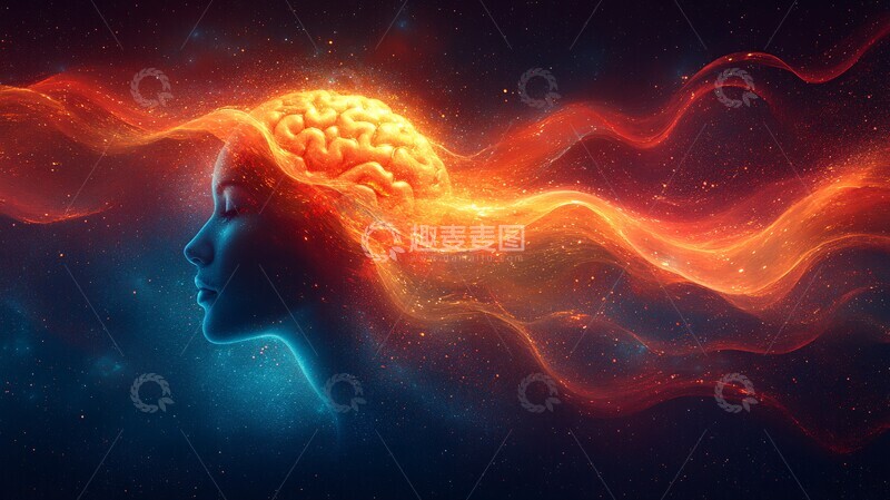 高清大图下载【趣麦麦图】大脑能量流动图
