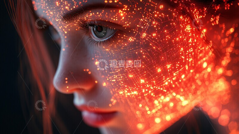 高清大图下载【趣麦麦图】光纤汇聚人工智能2