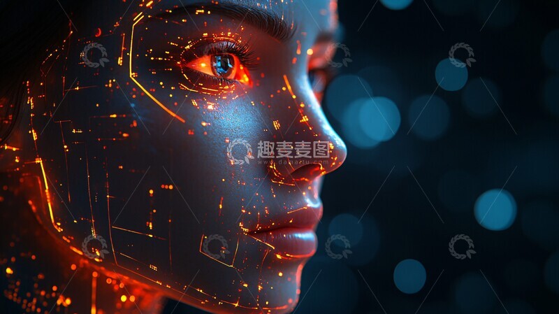 高清大图下载【趣麦麦图】机器人面向机器人面向未来1