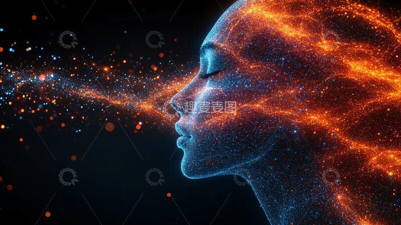 高清大图下载【趣麦麦图】数字创意脑部