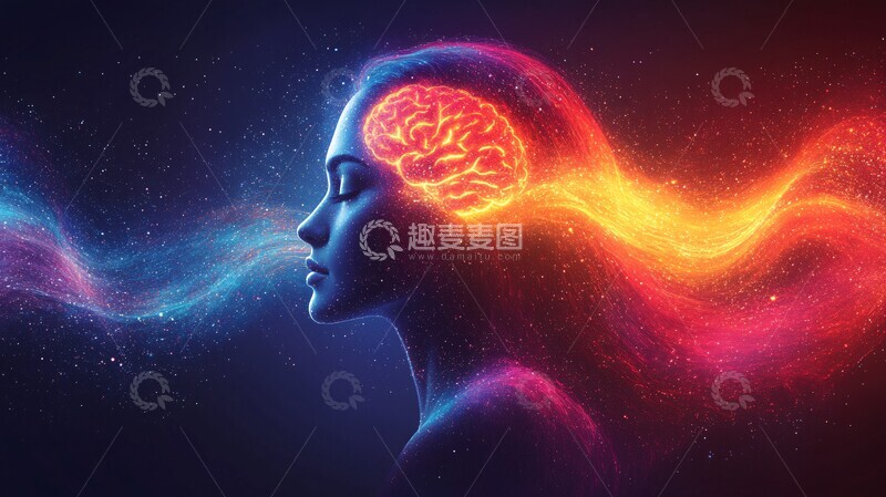 高清大图下载【趣麦麦图】大脑能量流动图1