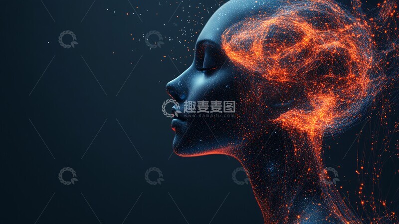 高清大图下载【趣麦麦图】数字创意脑部2