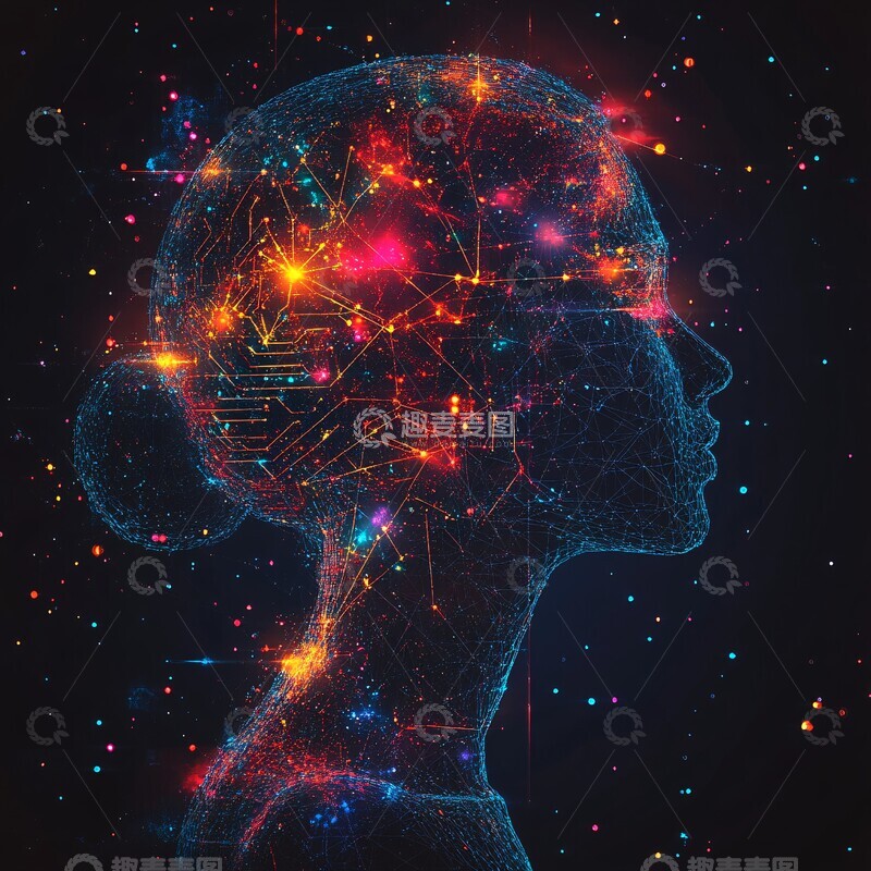 高清大图下载【趣麦麦图】人脑数字电路