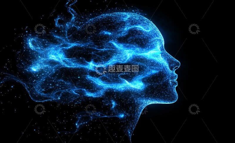高清大图下载【趣麦麦图】数字连接人像