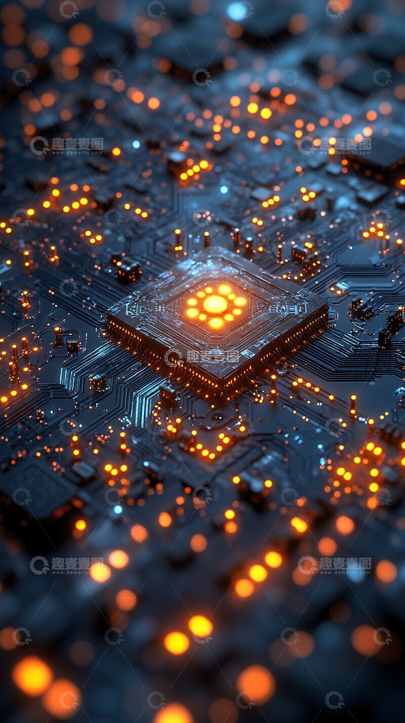 高清大图下载【趣麦麦图】人工智能节点