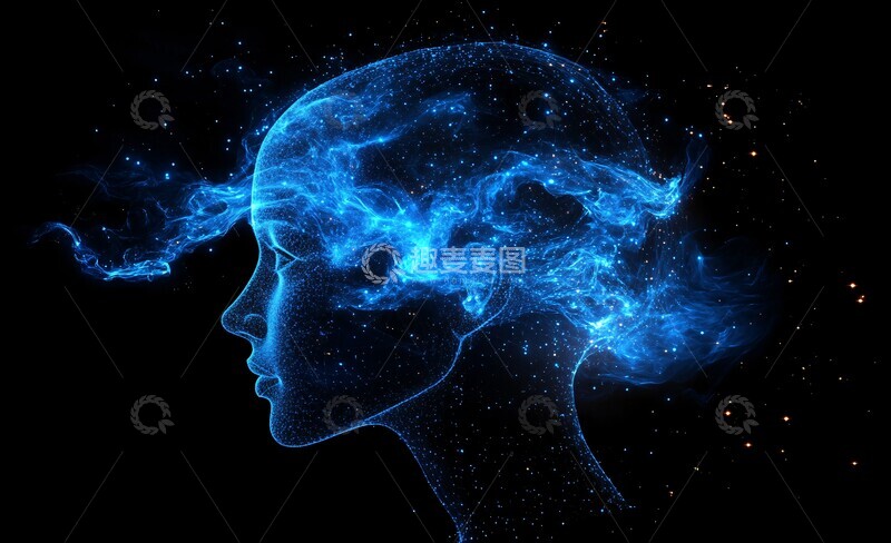 高清大图下载【趣麦麦图】数字连接人像1