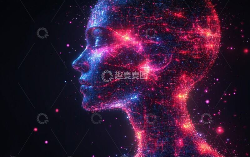 高清大图下载【趣麦麦图】神经科技与智慧之光