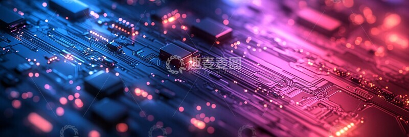 高清大图下载【趣麦麦图】科技线条背景1