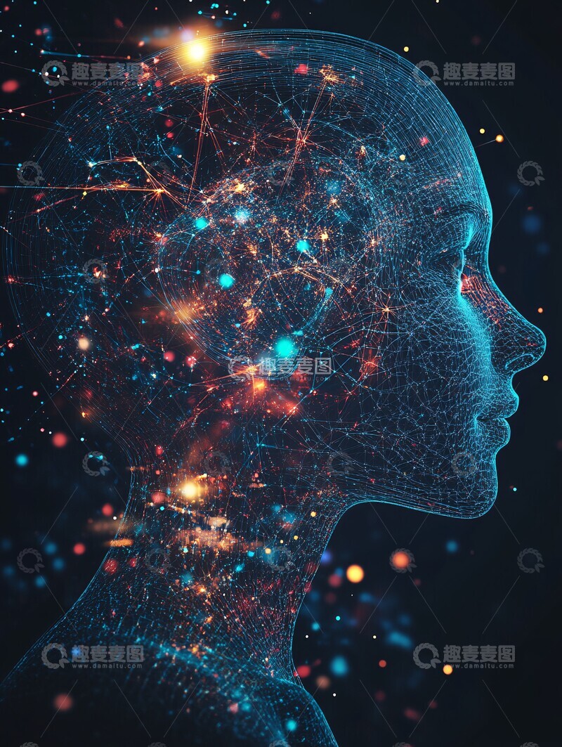 高清大图下载【趣麦麦图】人脑神经网络图