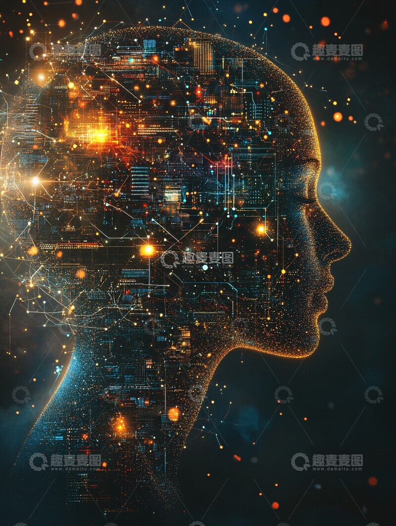 高清大图下载【趣麦麦图】人脑神经网络图2