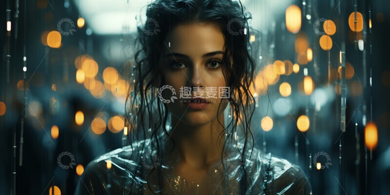 高清大图下载【趣麦麦图】数字人像与代码