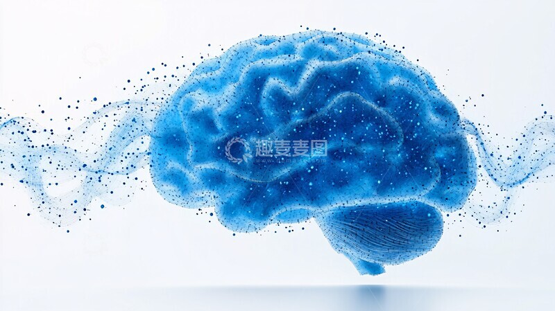 高清大图下载【趣麦麦图】数字大脑数字大脑蓝色2