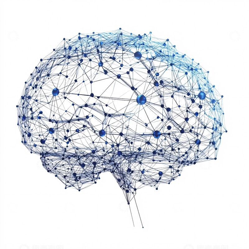 高清大图下载【趣麦麦图】人脑神经网络1