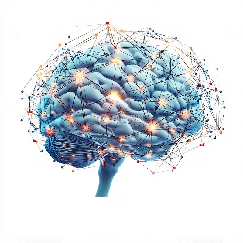 高清大图下载【趣麦麦图】人脑神经网络