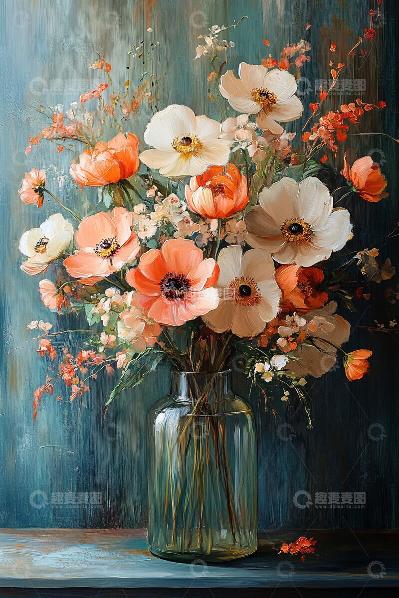 高清大图下载【趣麦麦图】现代花卉组合2