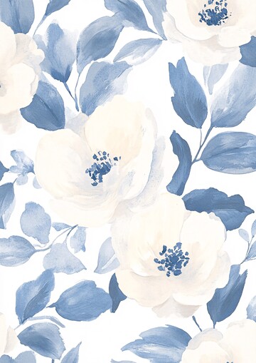 灰色印花花卉图案1