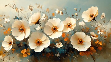 花卉油画花卉油画中性2