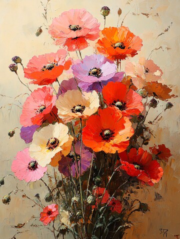 风信子多彩花束