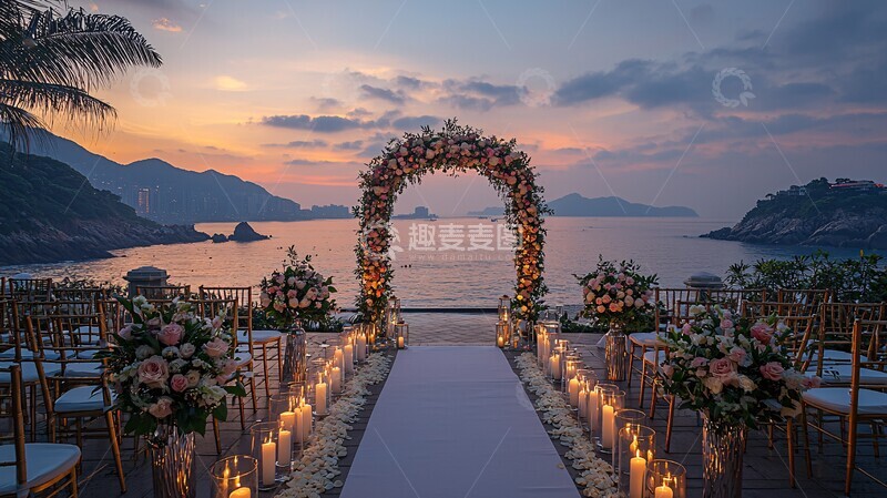 高清大图下载【趣麦麦图】梦幻婚礼花艺拱门