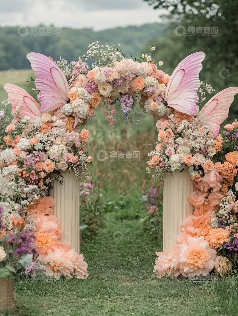 高清大图下载【趣麦麦图】蝴蝶花海入口