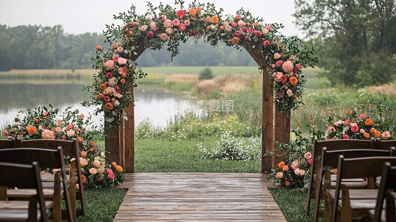 高清大图下载【趣麦麦图】婚礼拱门背景