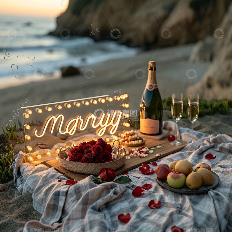 高清大图下载【趣麦麦图】求婚场景布置2