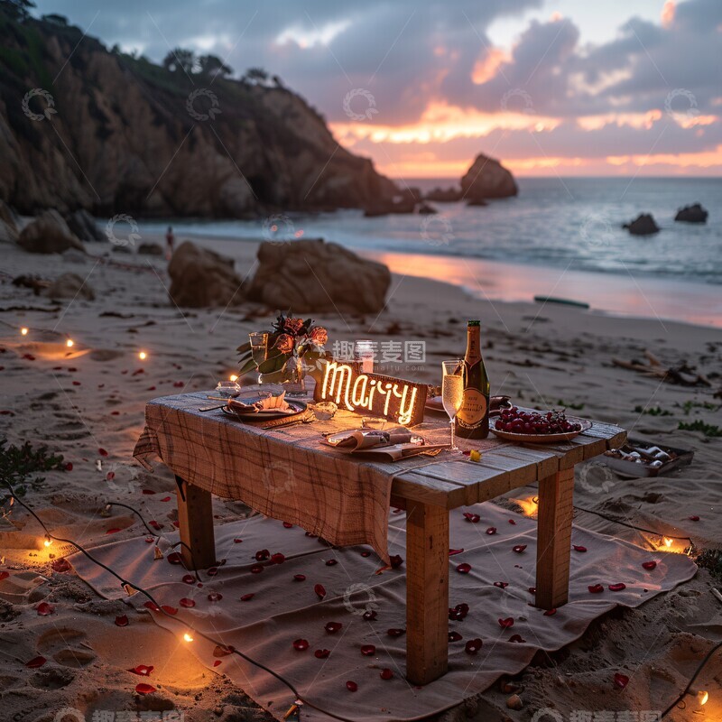 高清大图下载【趣麦麦图】求婚场景布置1