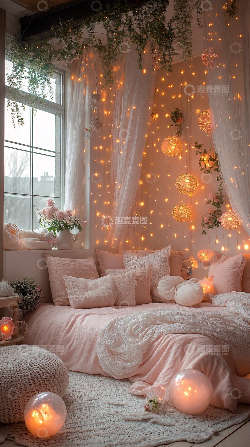 高清大图下载【趣麦麦图】月光卧室童话装饰