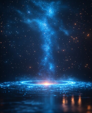 星环夜空数字浮动2