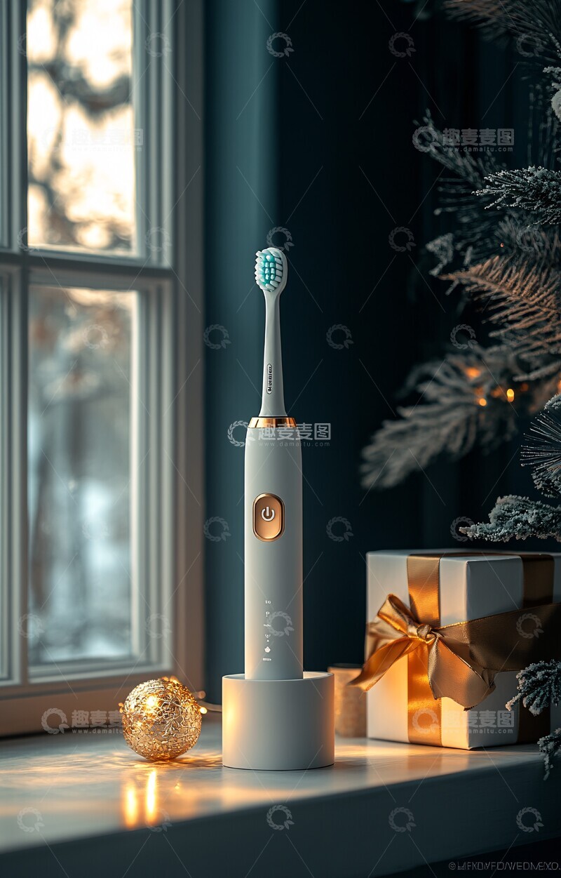 高清大图下载【趣麦麦图】电动牙刷礼品盒
