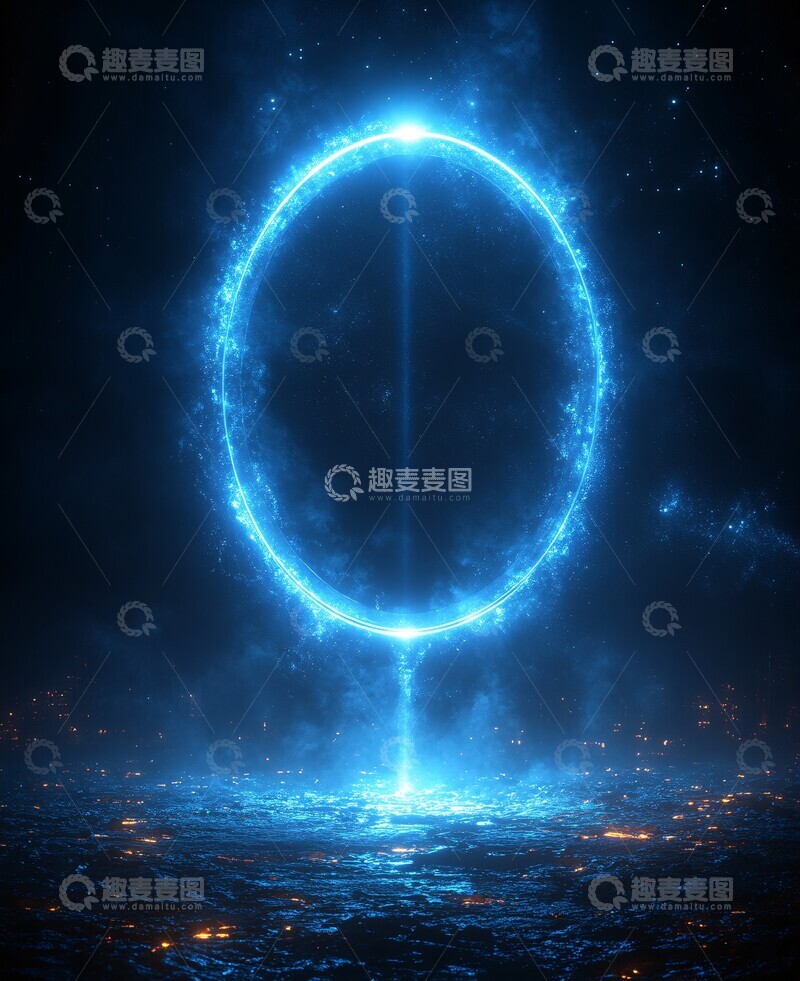 高清大图下载【趣麦麦图】-光环之门光芒四射2