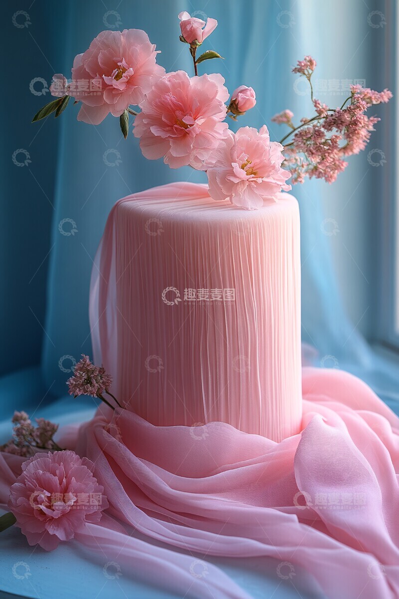 高清大图下载【趣麦麦图】粉色渐变桌面1