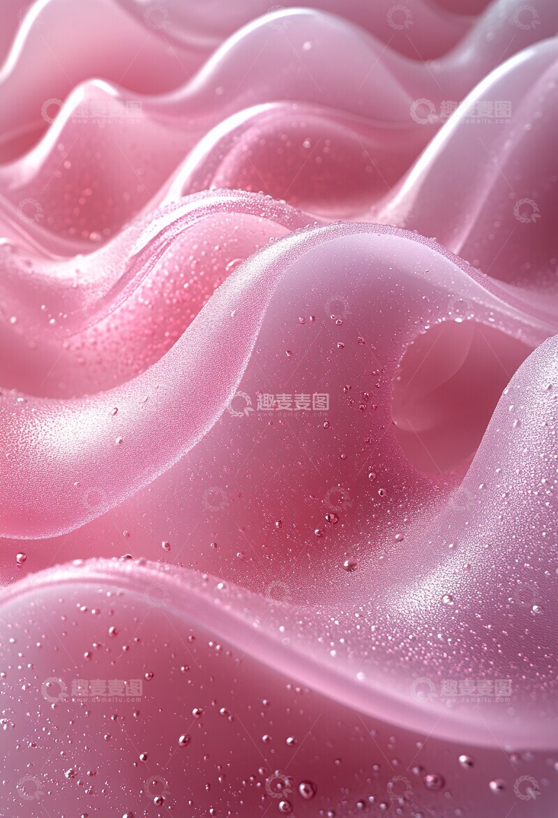 高清大图下载【趣麦麦图】粉红圆形抽象图案2