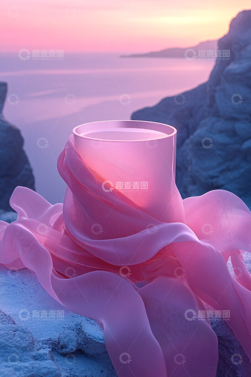 高清大图下载【趣麦麦图】粉色渐变桌面4