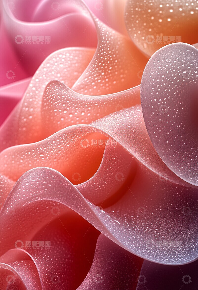 高清大图下载【趣麦麦图】粉红圆形抽象图案1