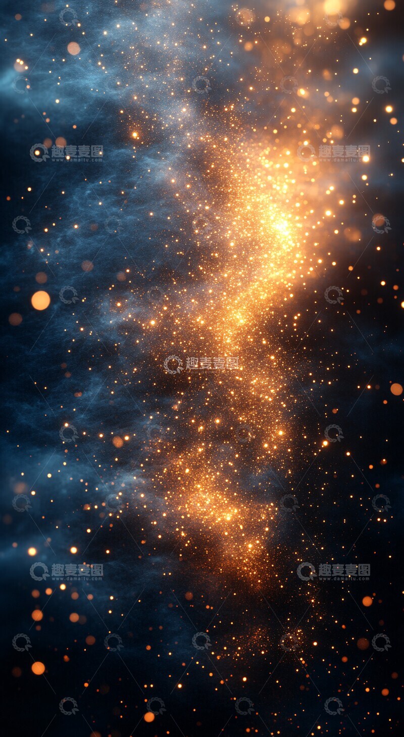 高清大图下载【趣麦麦图】暗蓝微光尘埃
