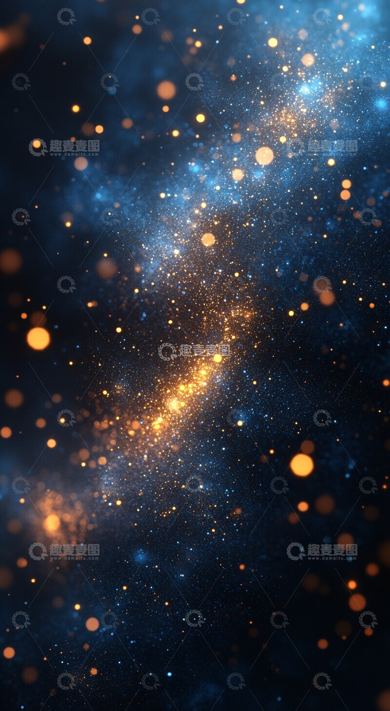 高清大图下载【趣麦麦图】暗蓝微光尘埃1