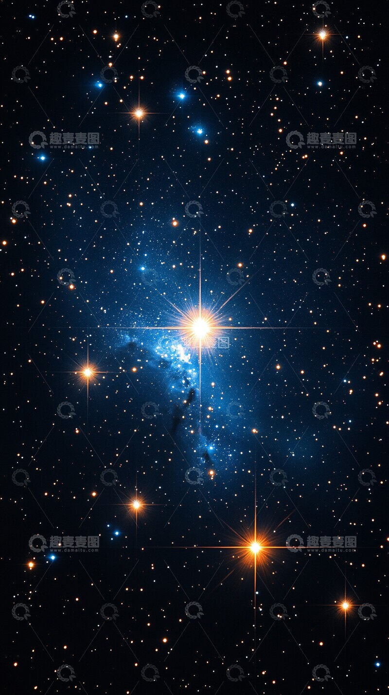 高清大图下载【趣麦麦图】星空手机背景1