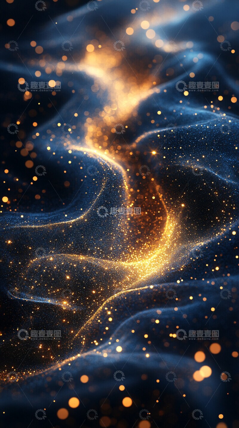 高清大图下载【趣麦麦图】暗金色调壁纸1