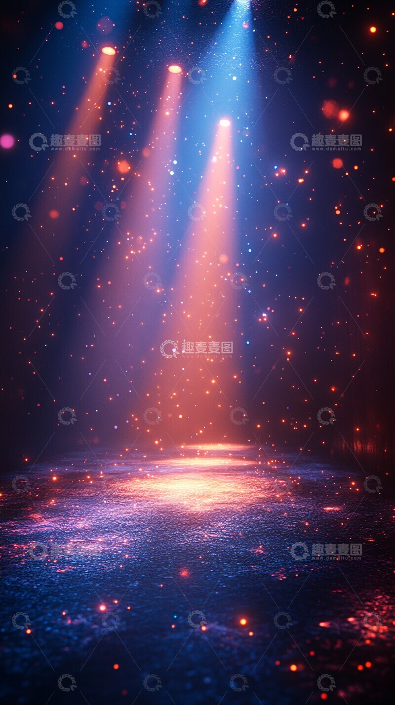 高清大图下载【趣麦麦图】新年夜派对灯光