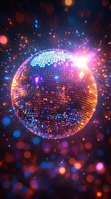 炫彩旋转迪斯科灯球1