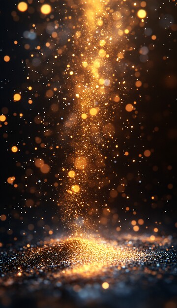 金粉飘落金粉飘落黑底