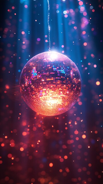炫彩旋转迪斯科灯球