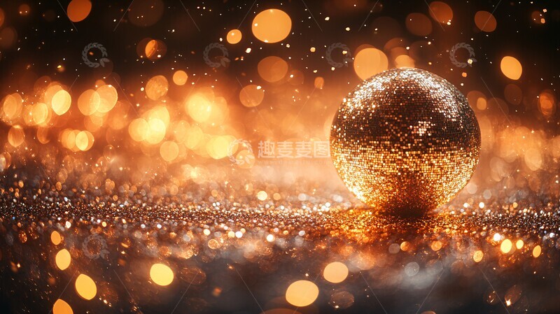 高清大图下载【趣麦麦图】金色迪斯科之夜