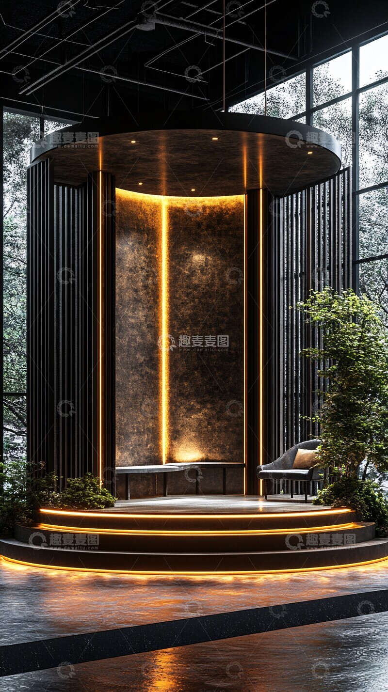 高清大图下载【趣麦麦图】现代钢架舞台2