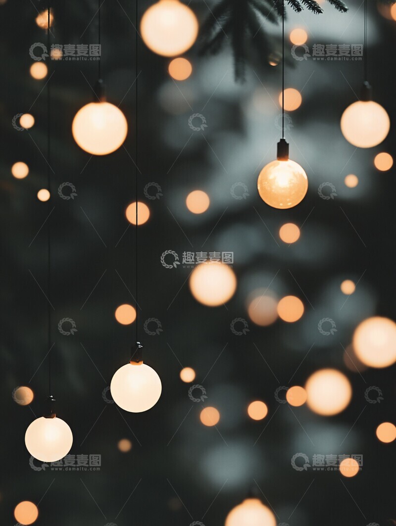 高清大图下载【趣麦麦图】蓝色金色灯光反射1