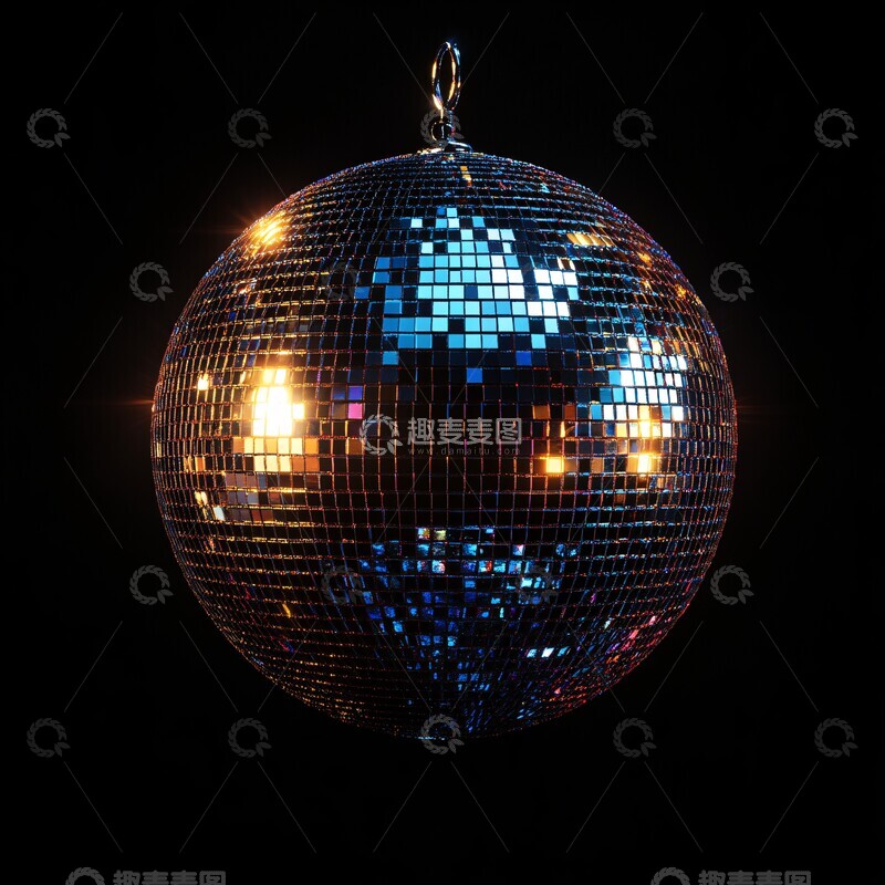 高清大图下载【趣麦麦图】闪耀迪斯科球1